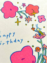 Load image into Gallery viewer, Little Bugs Risograph Birthday Card | Natalie Andrewson (CA)