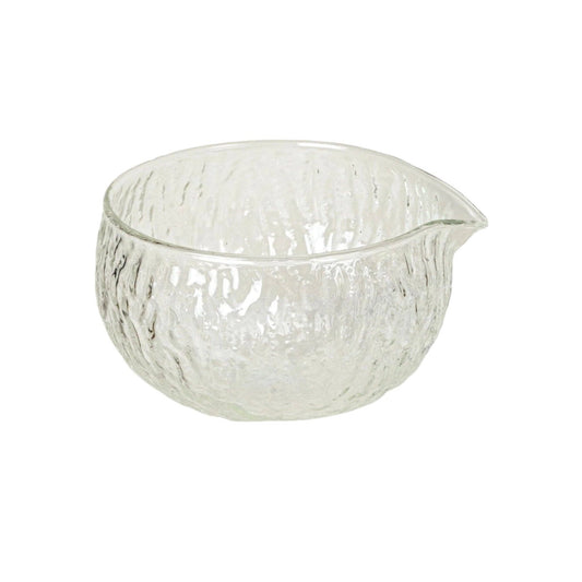 Glass Matcha Bowl with Pour Spout