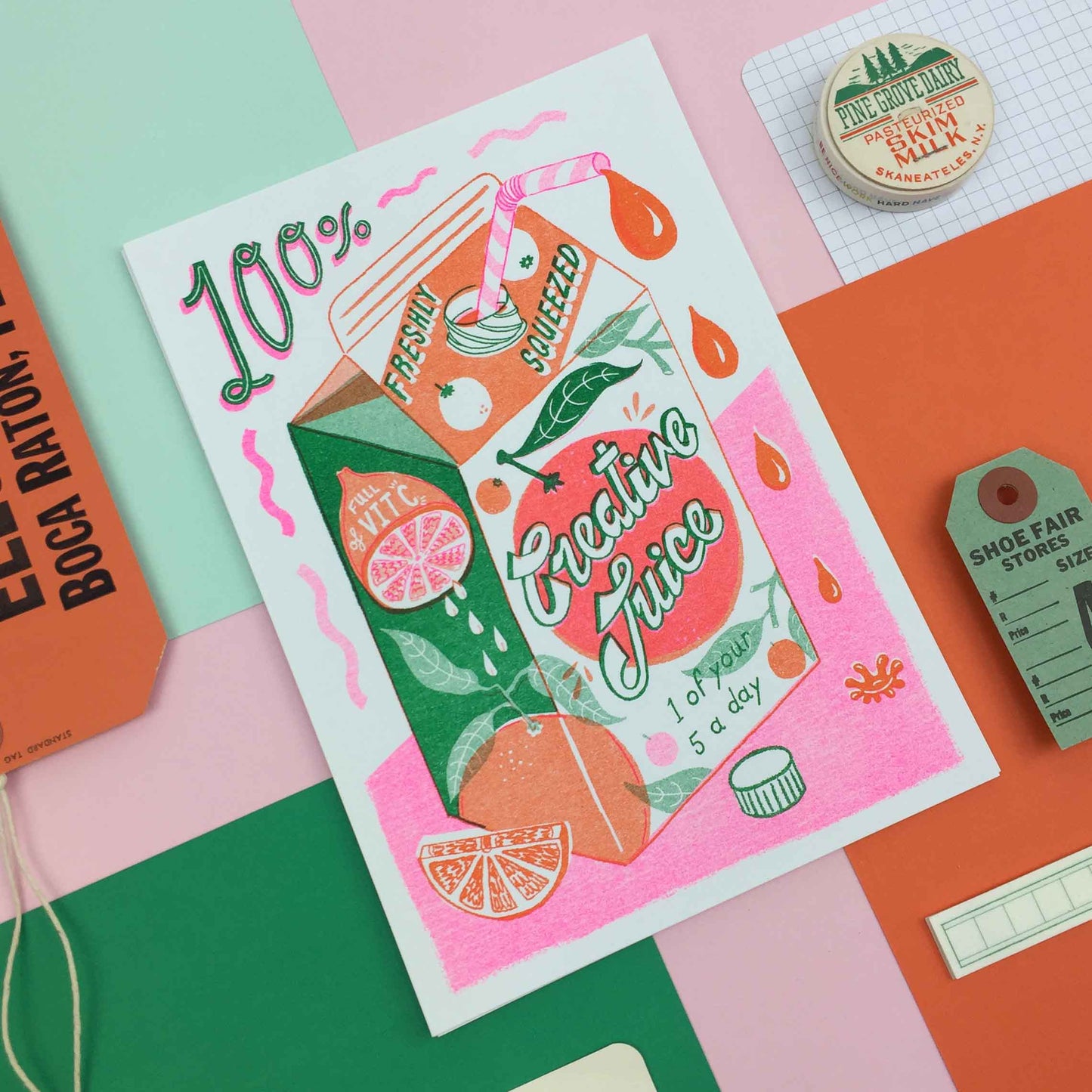 Creative Juice A5 Risograph Print | Jacqueline Colley (UK)