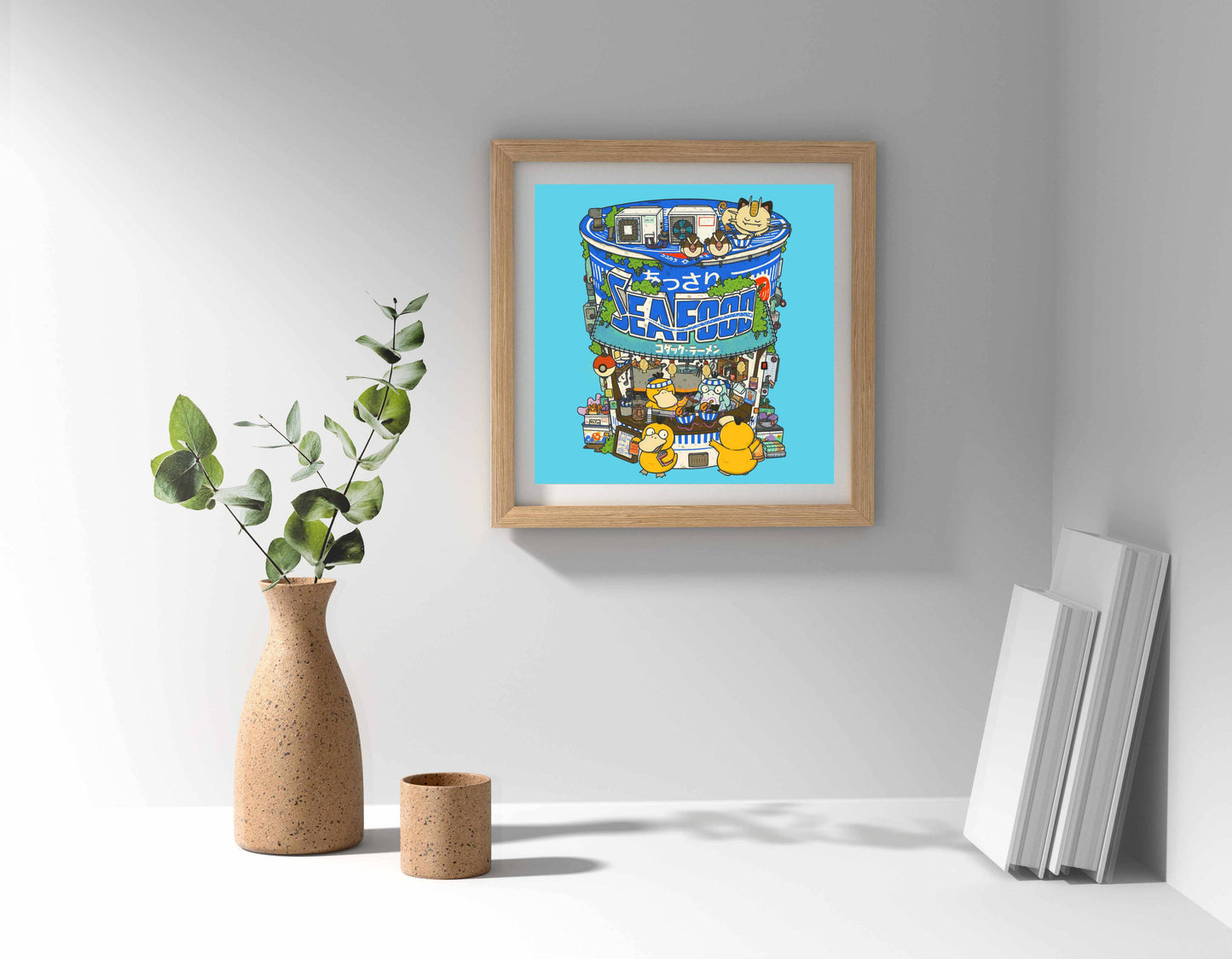 Seafood Koduck Ramen Shop Art Print | Sushiboiiiyy (CAN)
