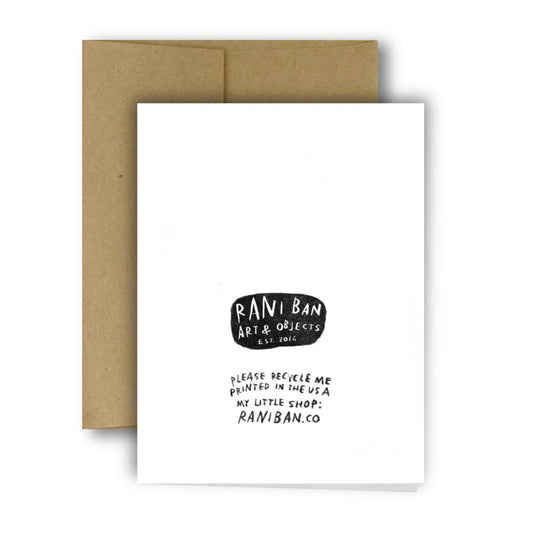 HOME IS WHEREVER MY MOM IS Greeting Card | Rani Ban Co. (NY)