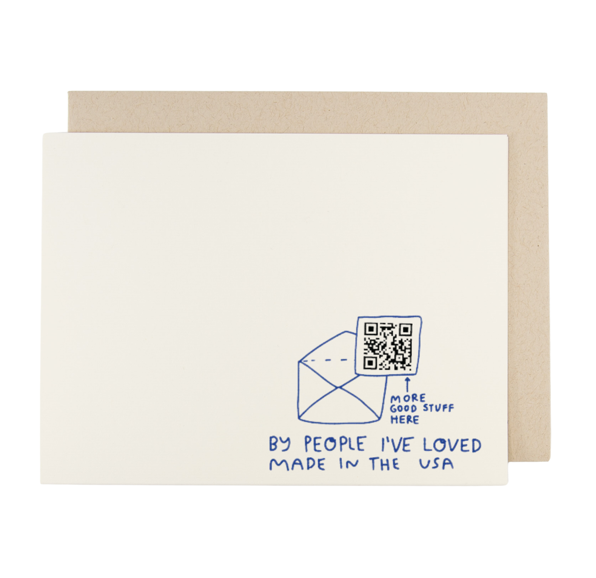 Back of the Shit Doesn't Have To Make Sense card with the People I've Loved logo