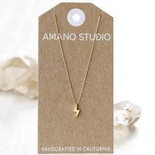 Load image into Gallery viewer, Tiny Lightning Bolt Necklace | Amano Studio (CA)