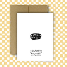 Load image into Gallery viewer, HOW WONDERFUL IT IS TO NO LONGER GIVE A SHIT Birthday Card | Rani Ban Co. (NY)