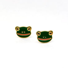 Load image into Gallery viewer, 18k Gold Frog Enamel Earrings | Jenny Lemons (CA)
