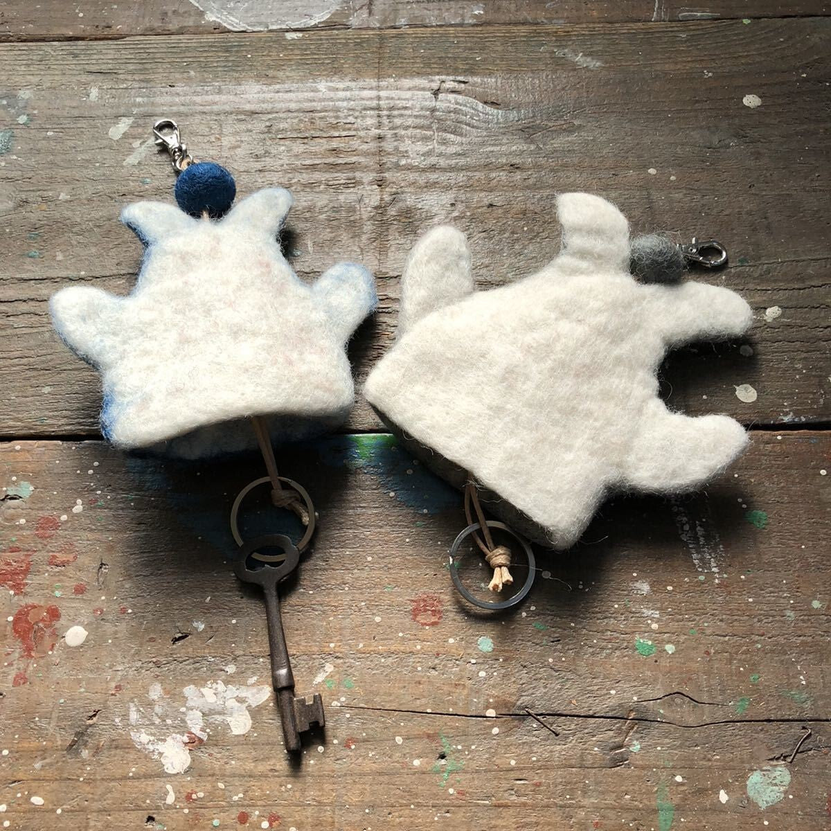 Whale Shark Wool Felt Key Case | Suica (Japan)