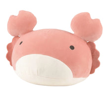 Load image into Gallery viewer, Marshmallow Aquamie Crab Plush Cushion | Liv Heart (Japan)