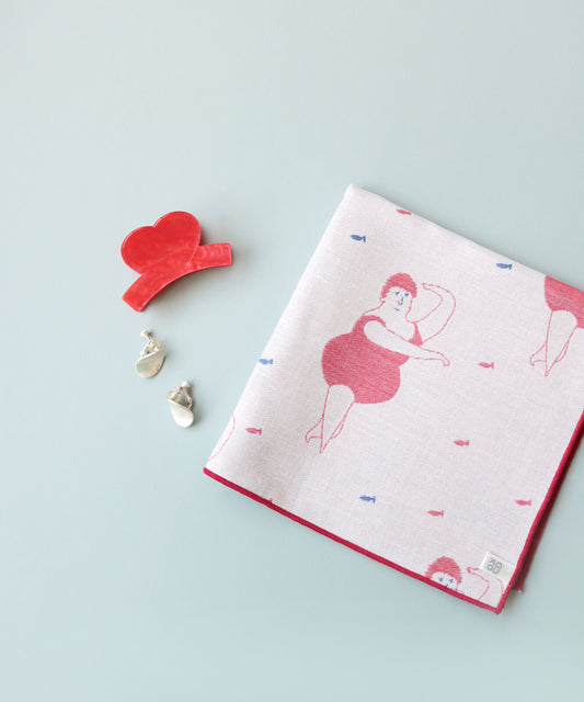 Swimmer Banshu-Ori Handkerchief | Kivisdou (Japan)