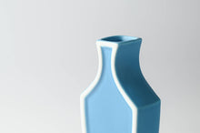 Load image into Gallery viewer, Ceramic Framed Flower Vase | Blue | Oda Pottery (Japan)