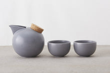 Load image into Gallery viewer, Porcelain Sphere Sake Set | Graphite | Jozan (Japan)