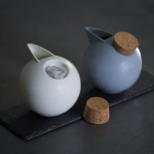 Load image into Gallery viewer, Porcelain Sphere Sake Set | Usuzumi-iro (Pale Ink) | Jozan (Japan)