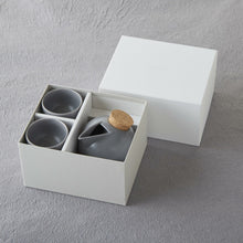 Load image into Gallery viewer, Porcelain Sphere Sake Set | Usuzumi-iro (Pale Ink) | Jozan (Japan)