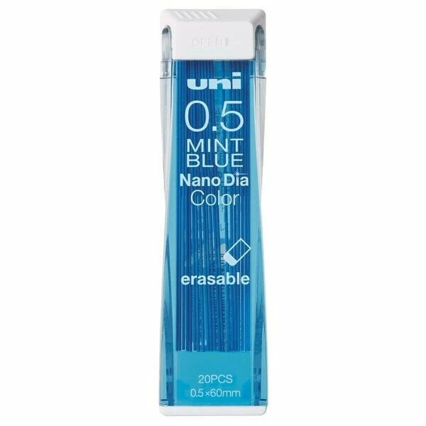 Nano Dia Mechanical Pencil Lead 0.5mm – Mint Blue | Uni (Japan)