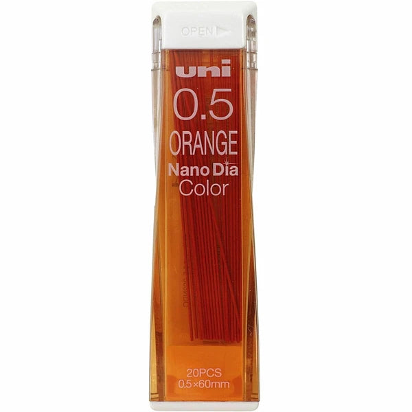 Nano Dia Mechanical Pencil Lead 0.5mm – Orange | Uni (Japan)