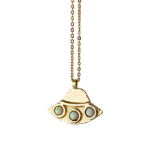 Load image into Gallery viewer, UFO Necklace with Opal | Therese Kuempel (IL)