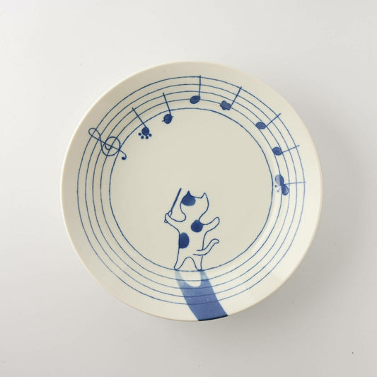 Maestro Cat Plate | Mino Ware (Japan)