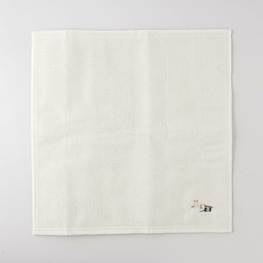 Kaya Fabric Kitchen Cloth | Cat and Wool Yarn Embroidery | Kiyoi (Japan)
