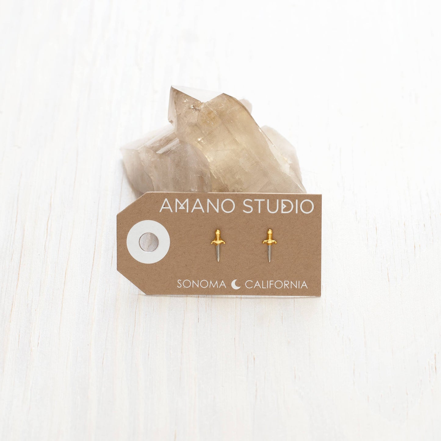 Tiny Dagger Stud Earrings | Amano Studio (CA)