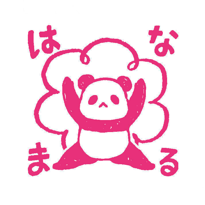 Mini Pon Pre-Inked Stamp | Panda "OK" Design 03 | Mini Pom (Japan)