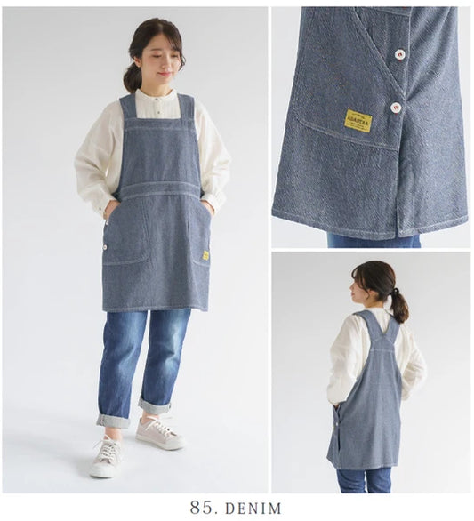Denim Salopette Apron | Denim | Page One (Japan)
