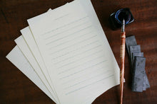 Load image into Gallery viewer, Antique Tools Classic Retro Letter Set | Gray Blue | All Antique (Japan)