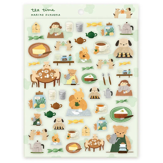 Illustrated Sticker Sheet | 2024 Autumn Collection | cozyca / Hyogensha (Japan)