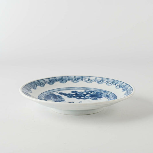 Edo Dinosaur Ryu Sansui Plate | Mino Ware (japan)
