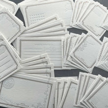 Load image into Gallery viewer, Letterpressed Assorted Card Box | Mellow Silver and Bronze | Oeda Letterpress(Japan)