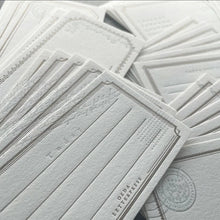 Load image into Gallery viewer, Letterpressed Assorted Card Box | Mellow Silver and Bronze | Oeda Letterpress(Japan)