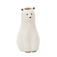 Load image into Gallery viewer, Animal Motif Porcelain Flower Vase | Polar Bear | Creer (Japan)