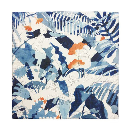 Cotton Handkerchief | Secret Rainforest | Sayuri Fujimaki x cozyca (Japan)