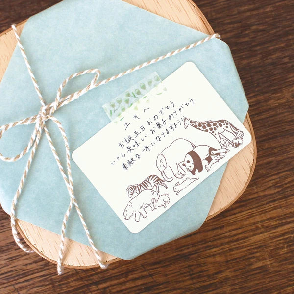 Ghost Mini Message Letterpress Card | Matoka (Japan)