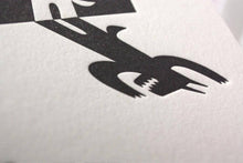 Load image into Gallery viewer, You Are My Moon Letterpress Card | Fugu Fugu Press ( CA)