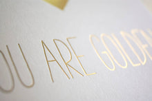 Load image into Gallery viewer, Thank You You Are Golden Card | Fugu Fugu Press (CA)