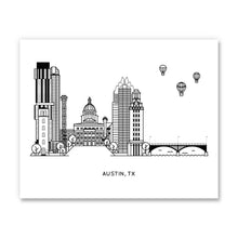 Load image into Gallery viewer, Austin, Texas Mini Art Print | Kelly Renay (TX)