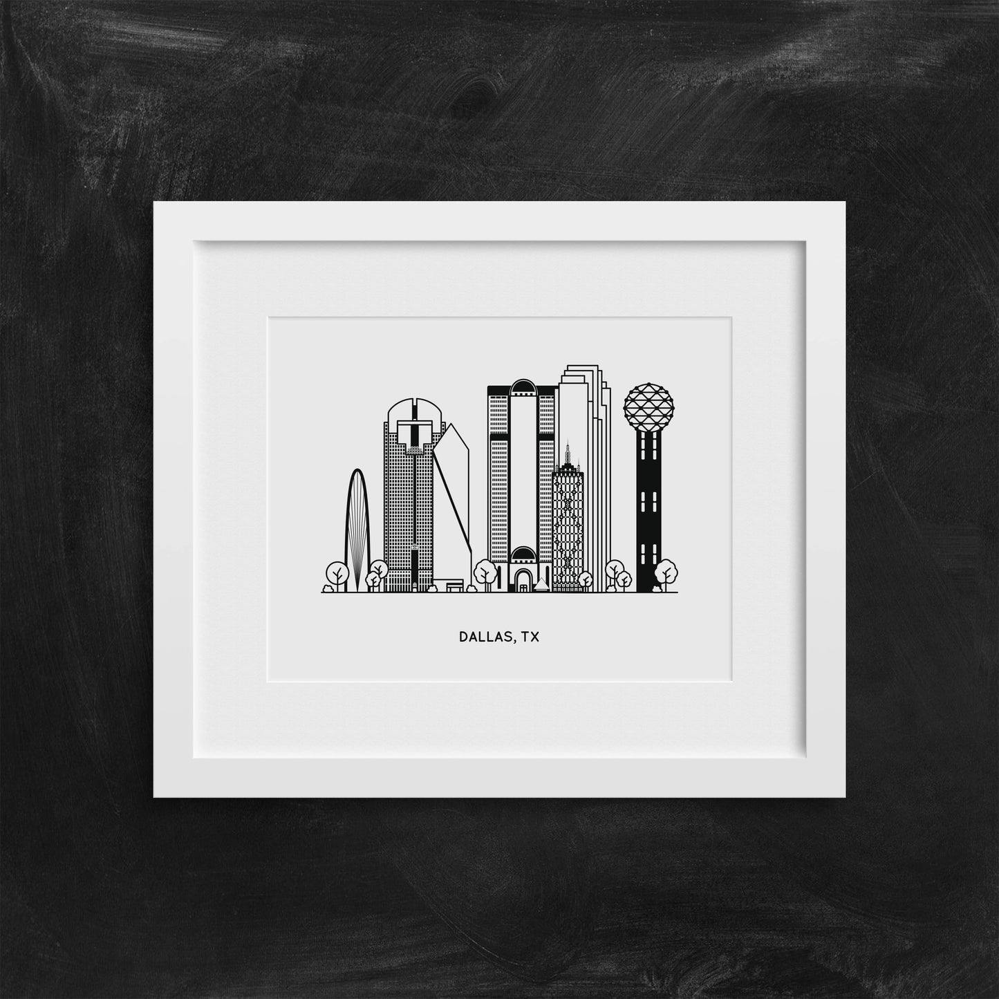 Dallas, Texas Mini Art Print | Kelly Renay (TX)