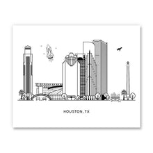 Load image into Gallery viewer, Houston, Texas Mini Art Print | Kelly Renay (TX)