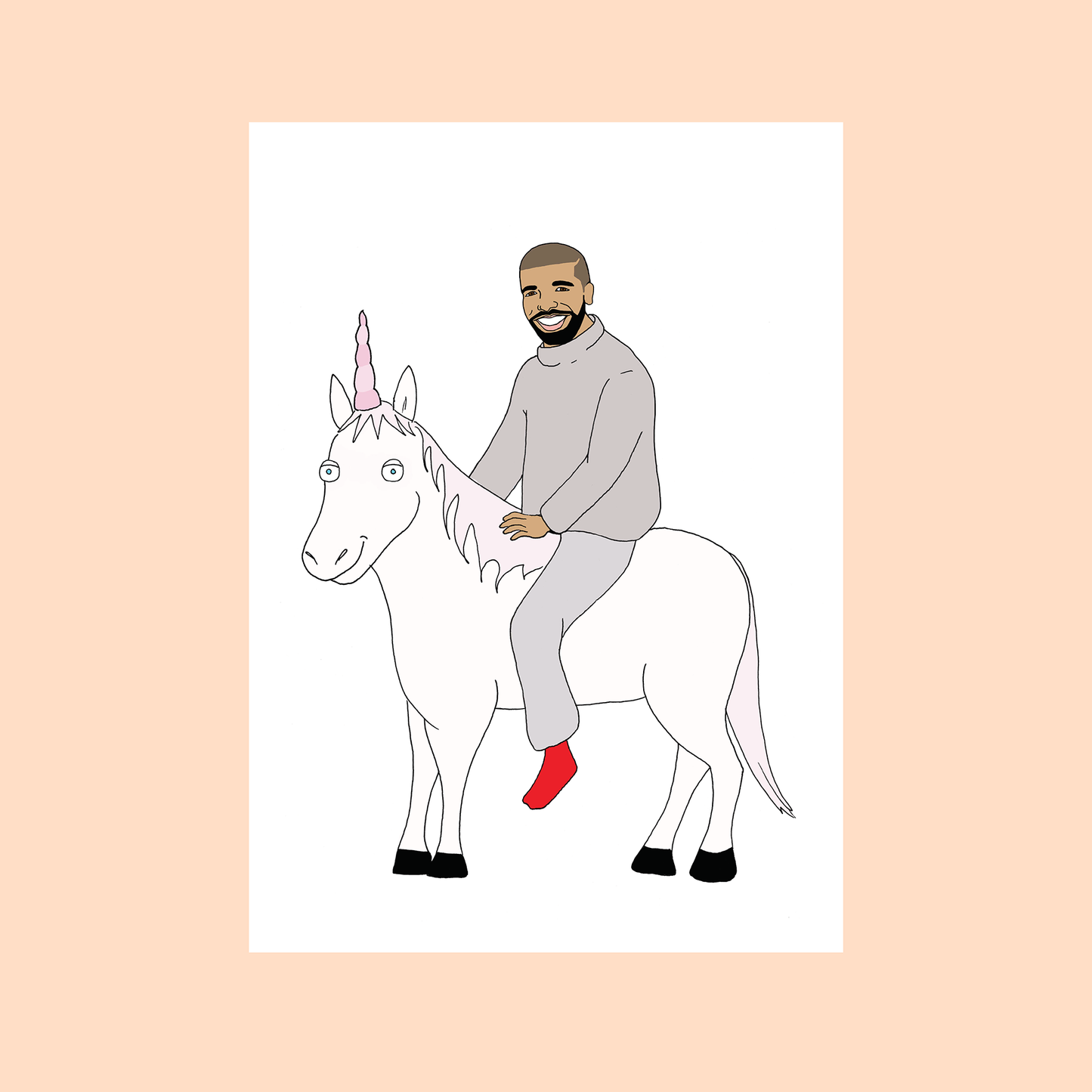 Blessed On A Unicorn Card | Fineasslines (CA)