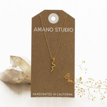 Load image into Gallery viewer, Tiny Gold Serpent Necklace | Amano Studio (CA)