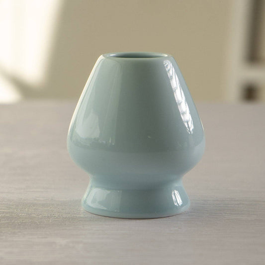 Matcha Whisk Stand – Porcelain (Light Blue)