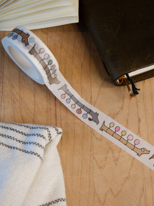 Balloon dogs washi tape | dana ate oatmeal! (CA)