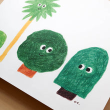Load image into Gallery viewer, Four Trees Art Print | Oitama (CA)