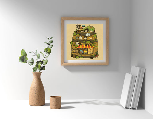 One Piece Cafe Art Print | Sushiboiiiyy (CAN)