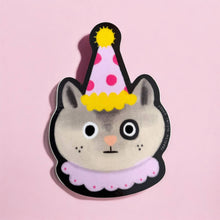 Load image into Gallery viewer, Clown Cat Die Cut Sticker | Carolyn Suzuki (CA)
