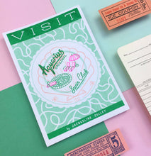 Load image into Gallery viewer, Aquarius Zodiac A6 Risograph Print }| Jacqueline Colley (UK)