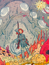 Load image into Gallery viewer, Visiting From The Valley of the Wind Risograph Print | Natalie Andrewson (CA)