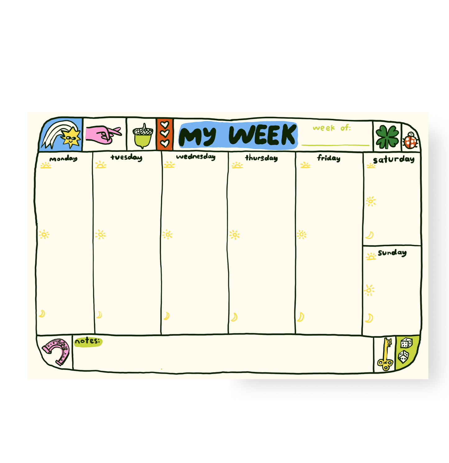 My Week Planner Pad | People I've Loved (CA)