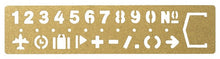 Load image into Gallery viewer, Brass Template Bookmark (Number) | Traveler’s Company (Japan)