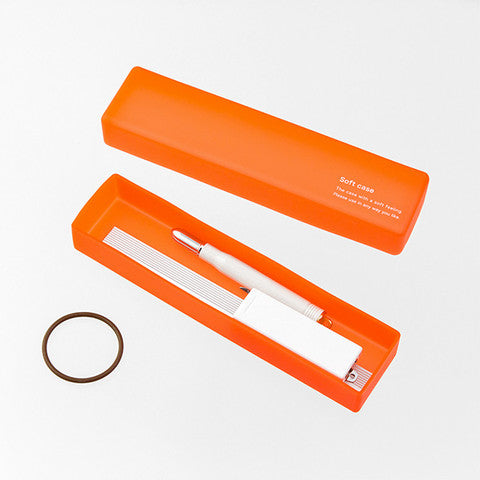 Soft Pen Case | Orange | Midori (Japan)