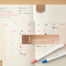 Load image into Gallery viewer, Stencil Clip Ruler | Copper | Midori (Japan)